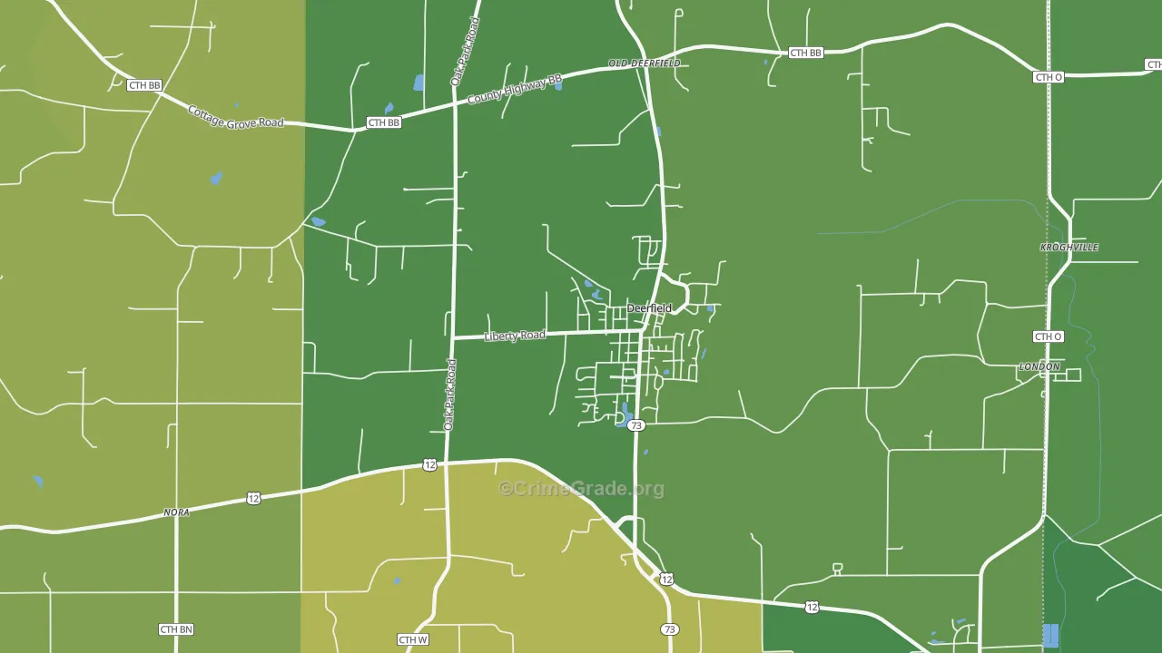 53531, WI Map of Drug-Related Crime Rates