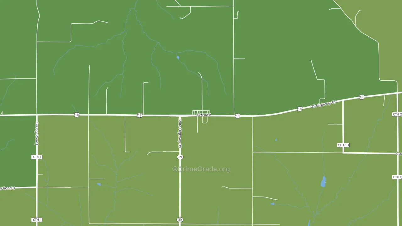 53535, WI Map of Drug-Related Crime Rates