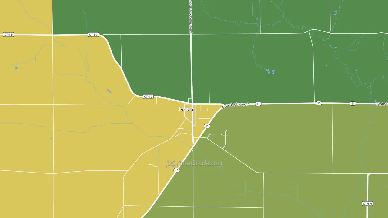 53537, WI Map of Drug-Related Crime Rates
