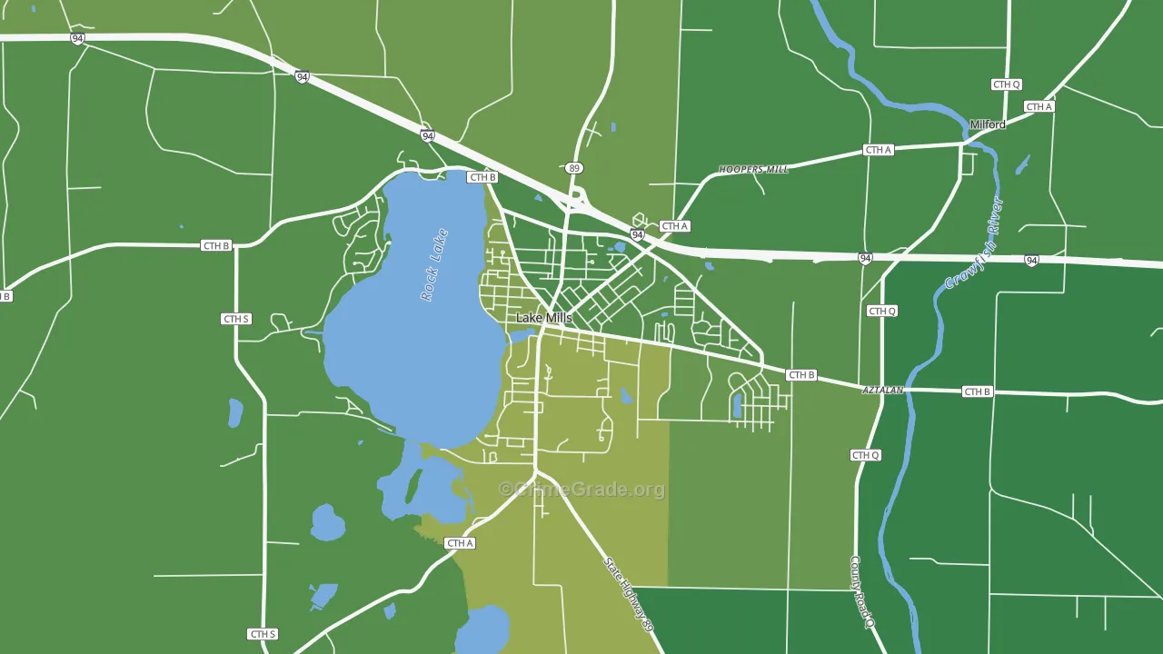 53551, WI Map of Drug-Related Crime Rates