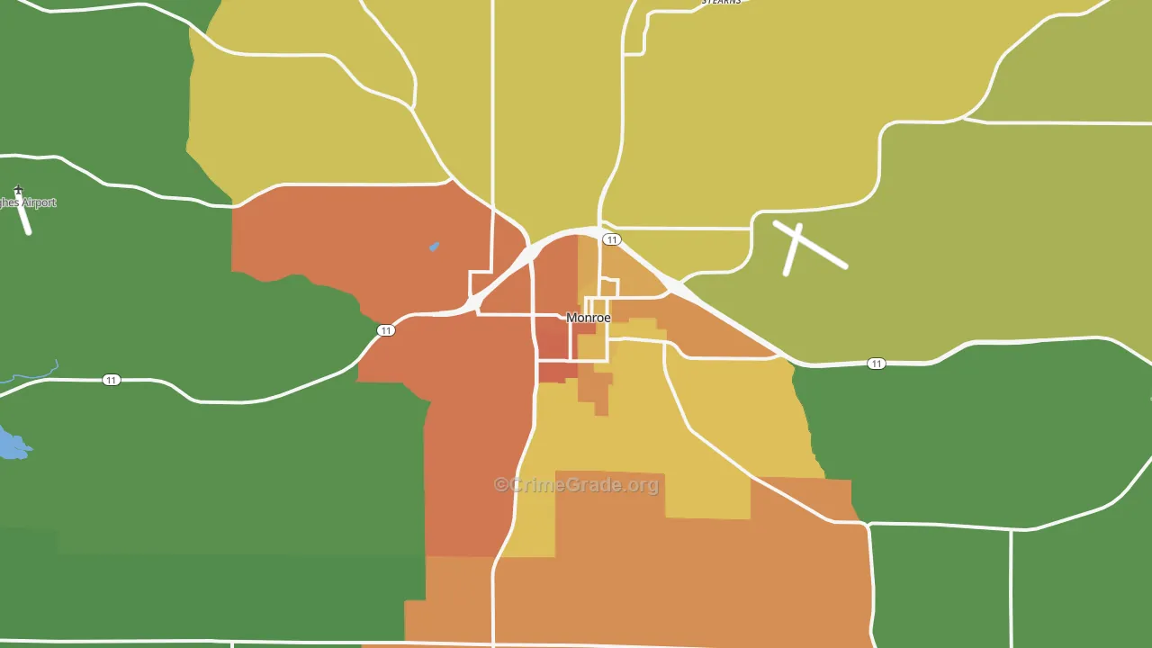 53566, WI Map of Drug-Related Crime Rates