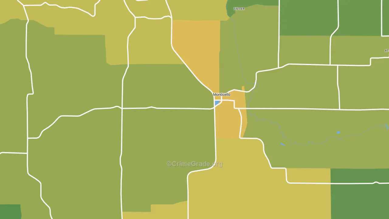 53570, WI Map of Drug-Related Crime Rates