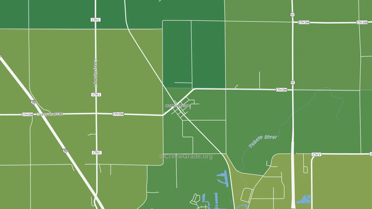 53571, WI Map of Drug-Related Crime Rates