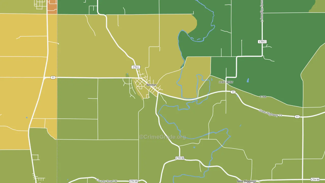 53803, WI Map of Drug-Related Crime Rates