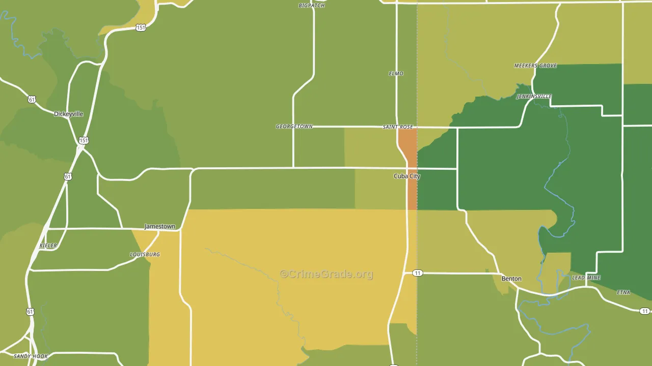 53807, WI Map of Drug-Related Crime Rates