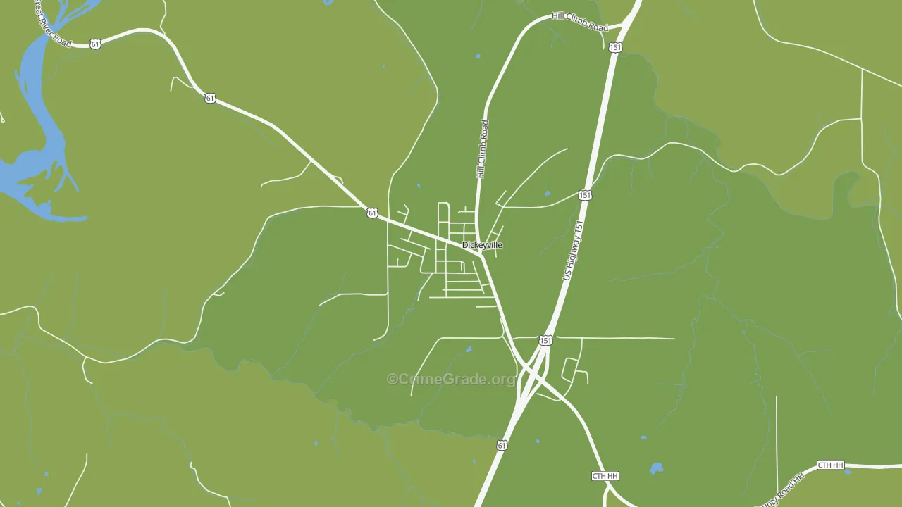 53808, WI Map of Drug-Related Crime Rates