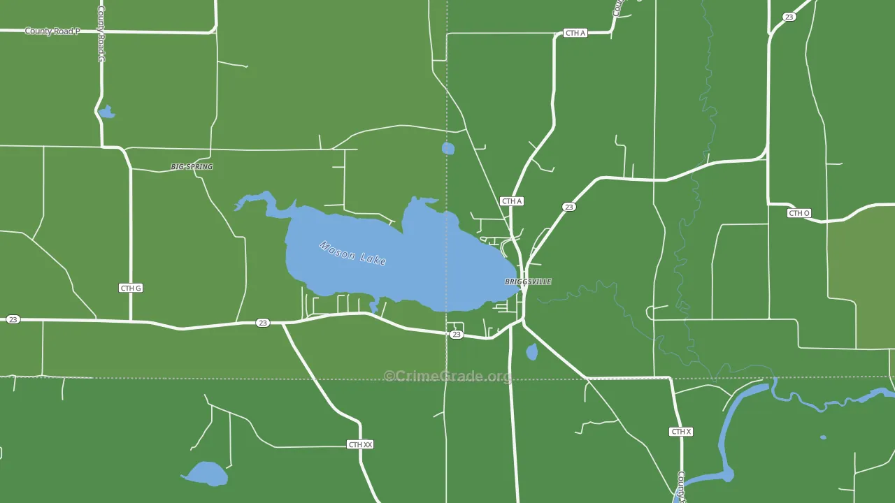 53920, WI Map of Drug-Related Crime Rates