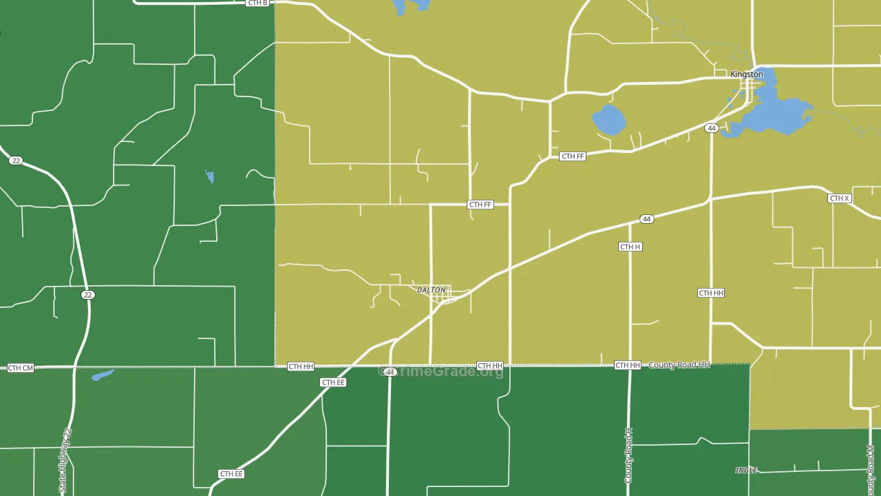 53926, WI Map of Drug-Related Crime Rates