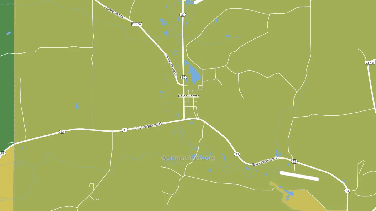 53962, WI Map of Drug-Related Crime Rates
