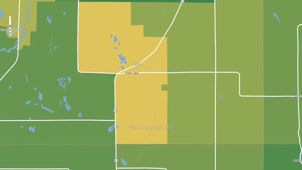 54005, WI Map of Drug-Related Crime Rates