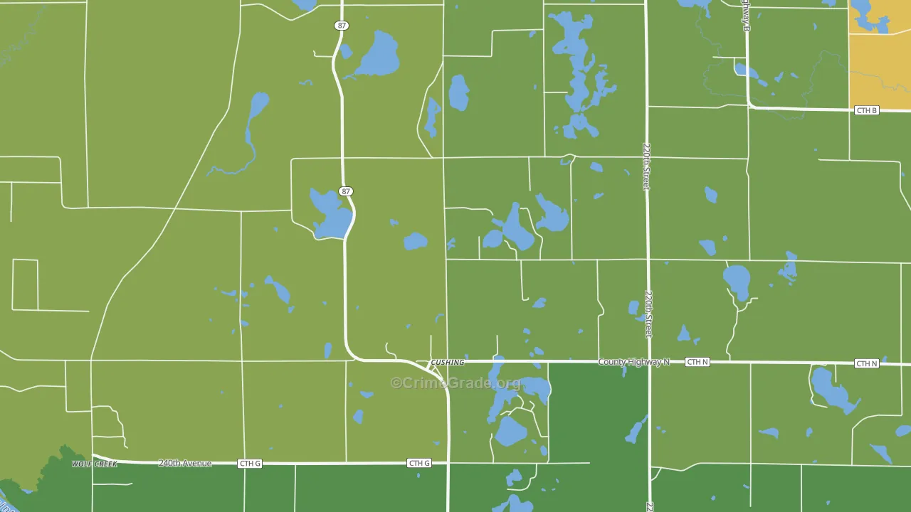 54006, WI Map of Drug-Related Crime Rates