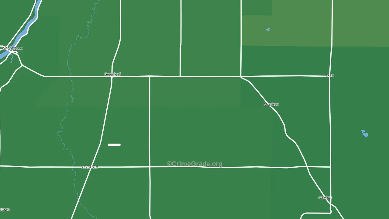 54126, WI Map of Drug-Related Crime Rates