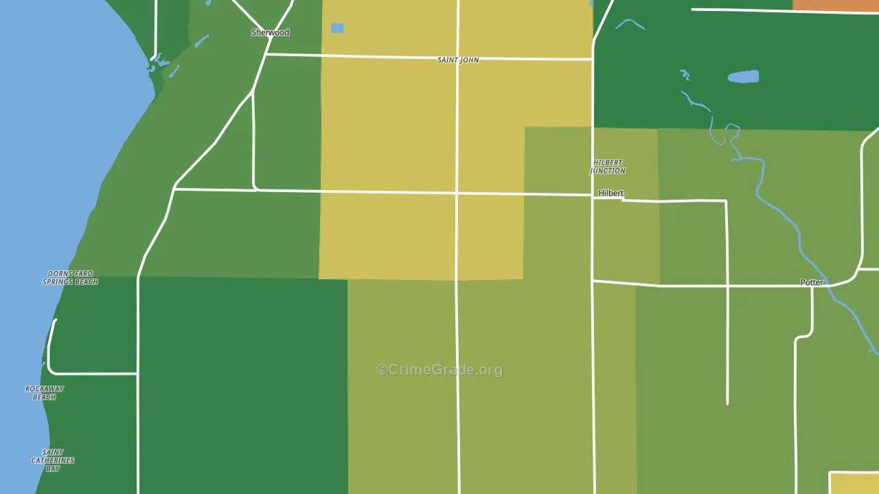 54129, WI Map of Drug-Related Crime Rates