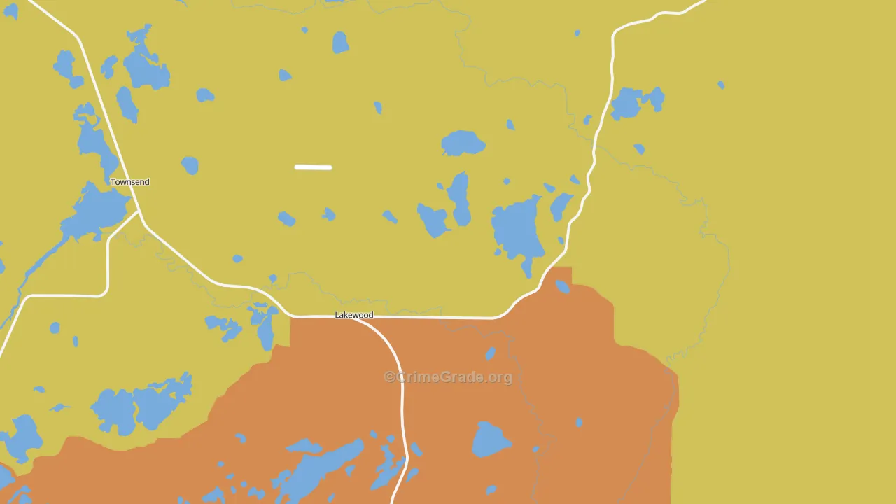 54138, WI Map of Drug-Related Crime Rates