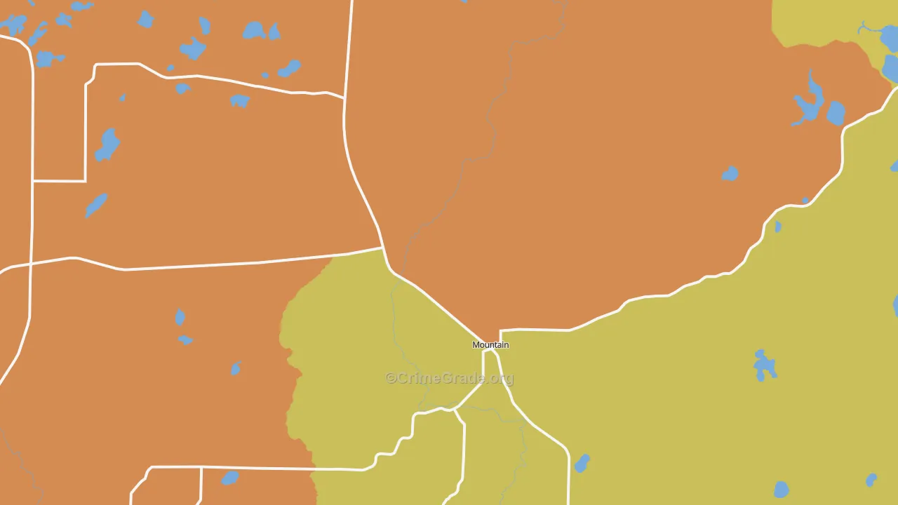 54149, WI Map of Drug-Related Crime Rates