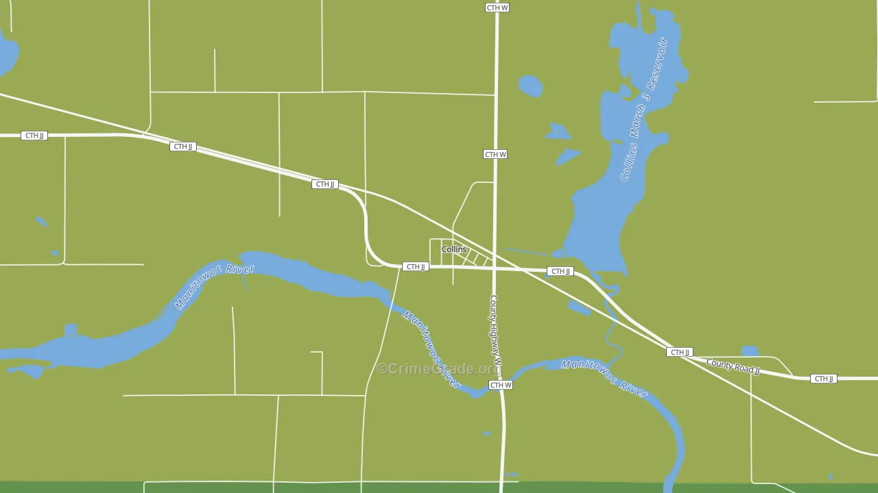 54207, WI Map of Drug-Related Crime Rates