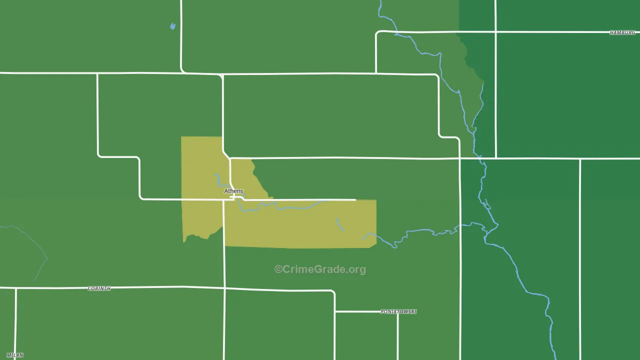 54411, WI Map of Drug-Related Crime Rates