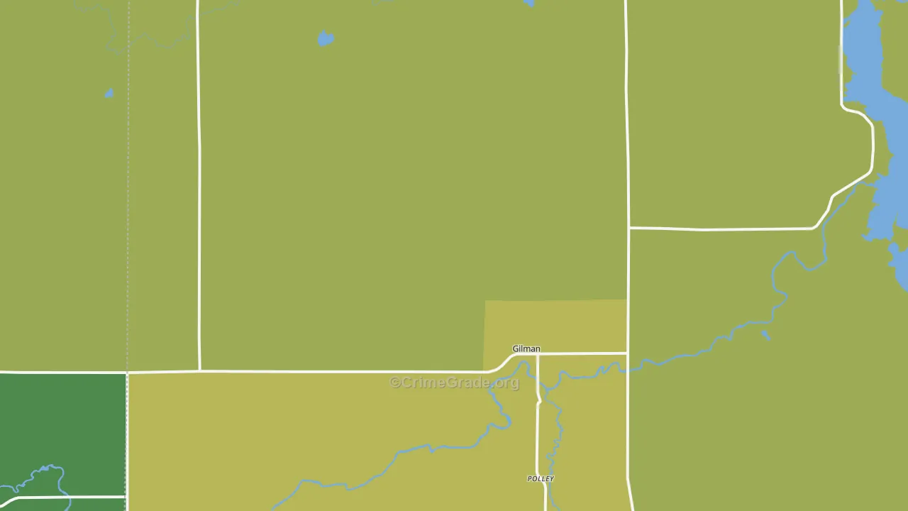 54433, WI Map of Drug-Related Crime Rates