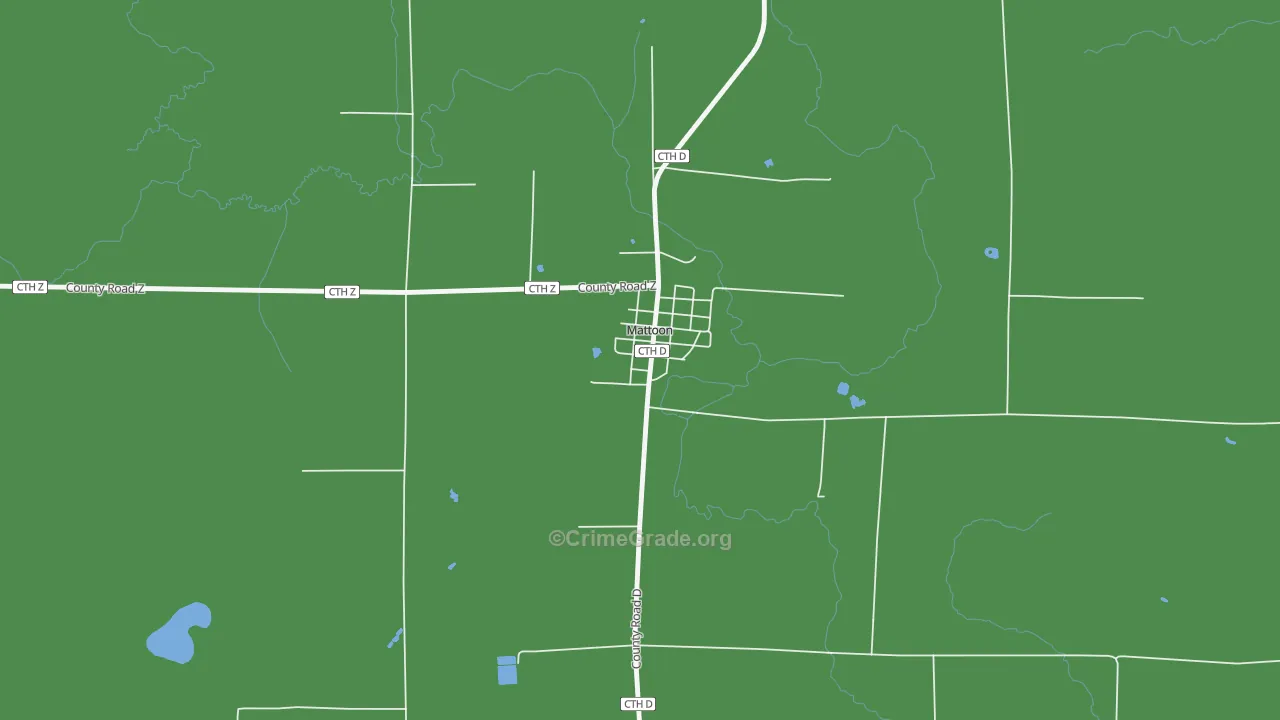 54450, WI Map of Drug-Related Crime Rates