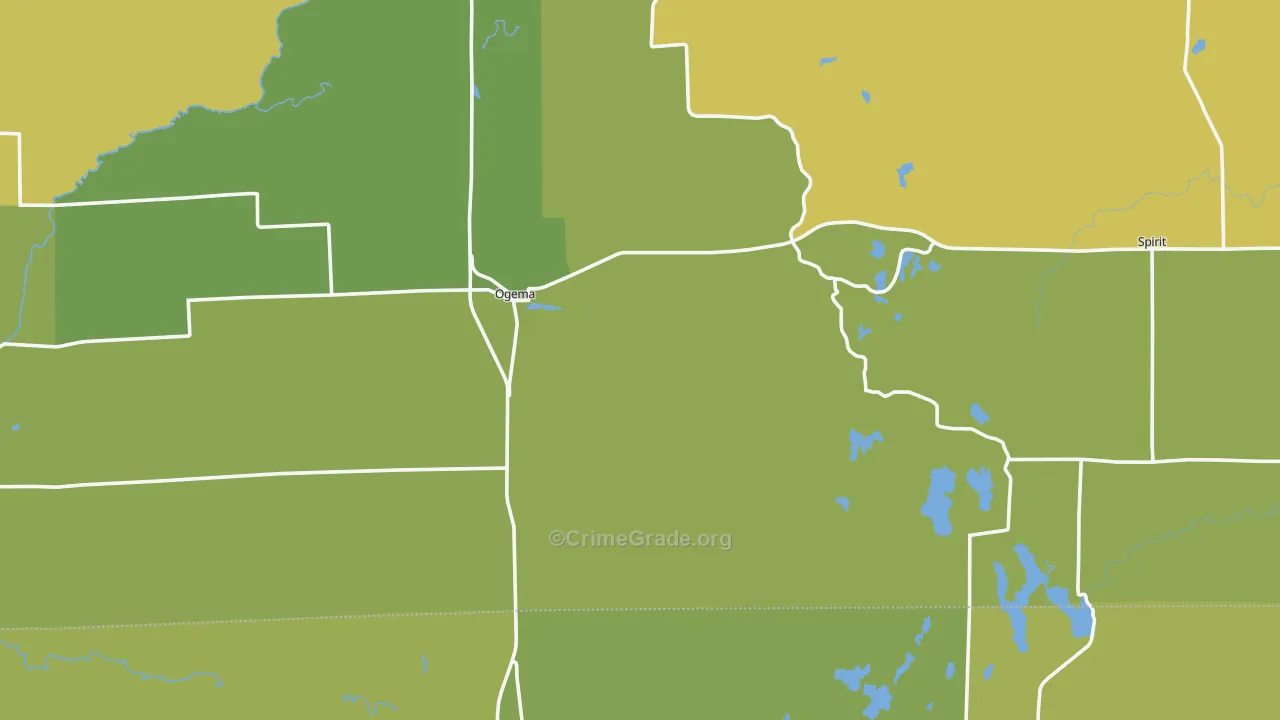 54459, WI Map of Drug-Related Crime Rates