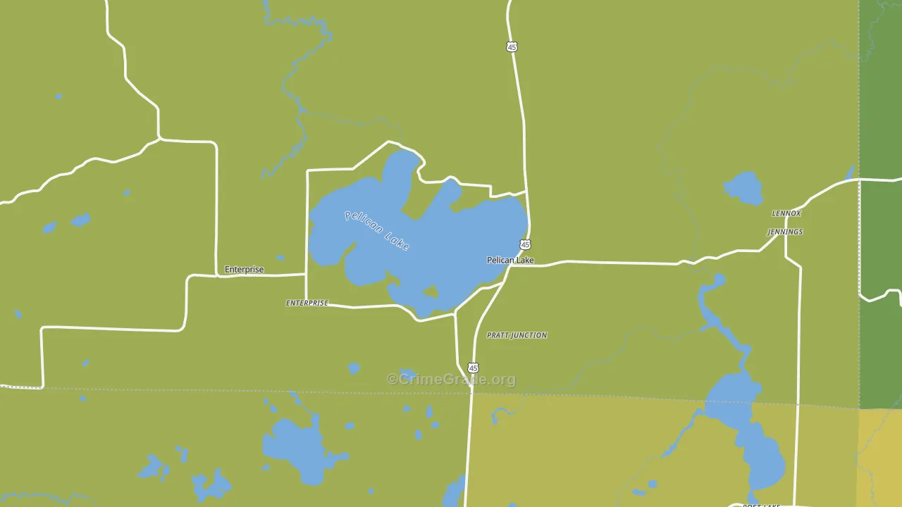 54463, WI Map of Drug-Related Crime Rates