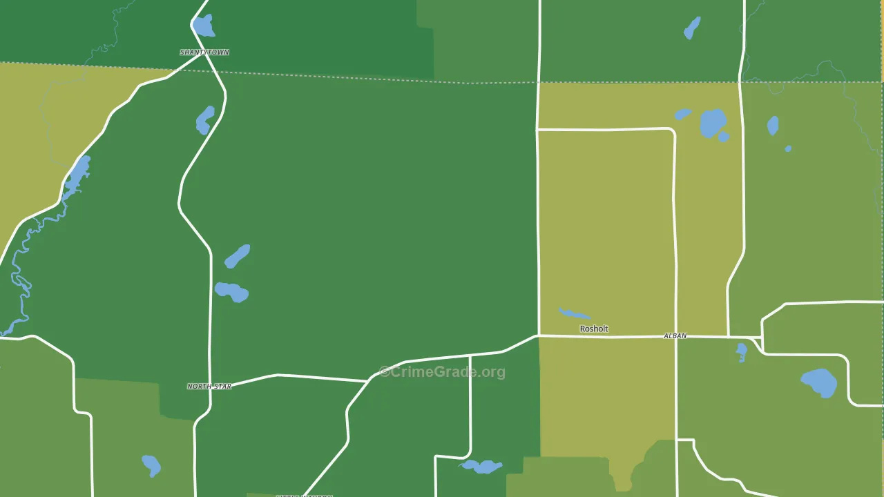 54473, WI Map of Drug-Related Crime Rates