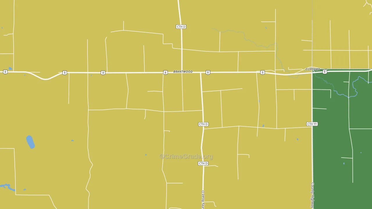 54513, WI Map of Drug-Related Crime Rates