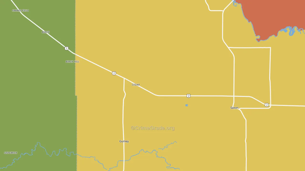 54559, WI Map of Drug-Related Crime Rates