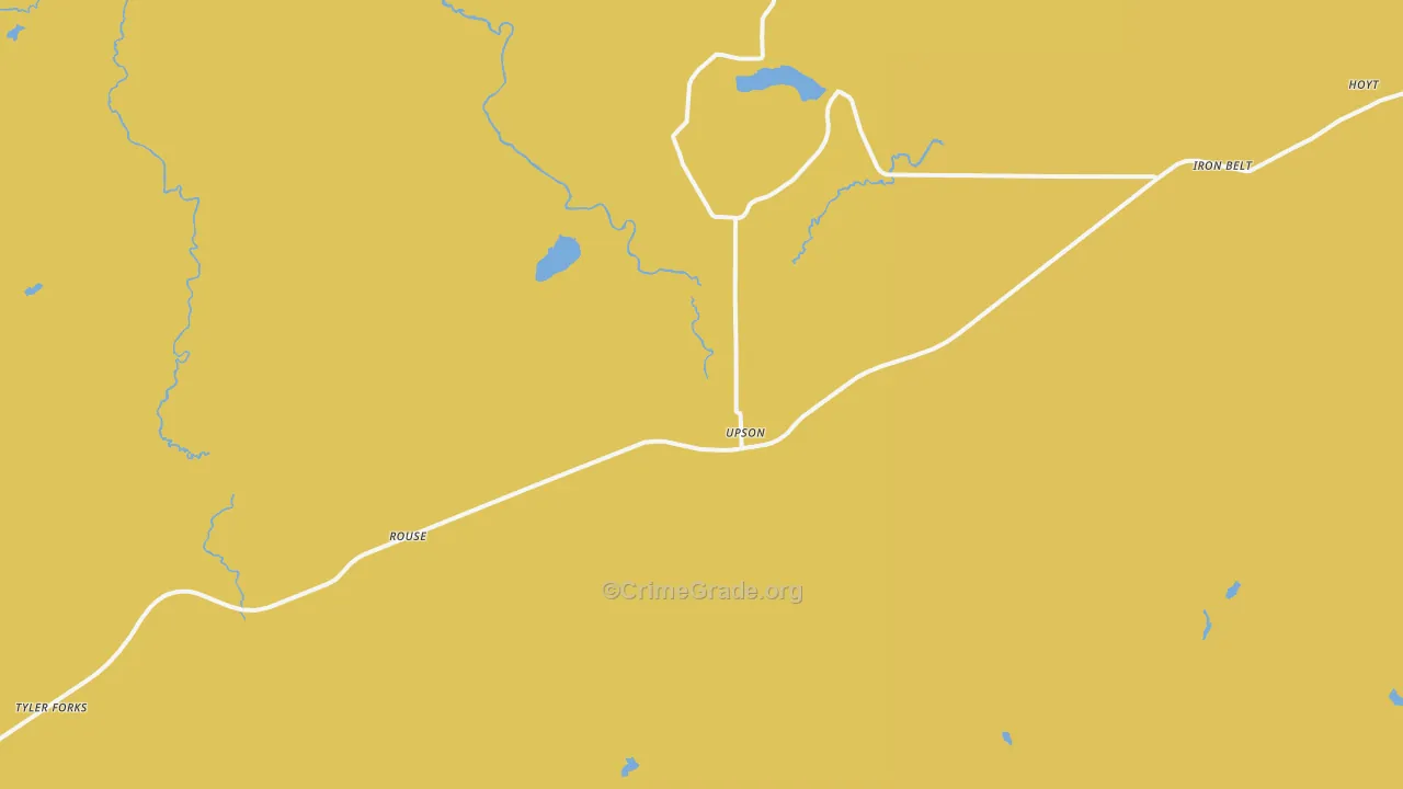 54565, WI Map of Drug-Related Crime Rates