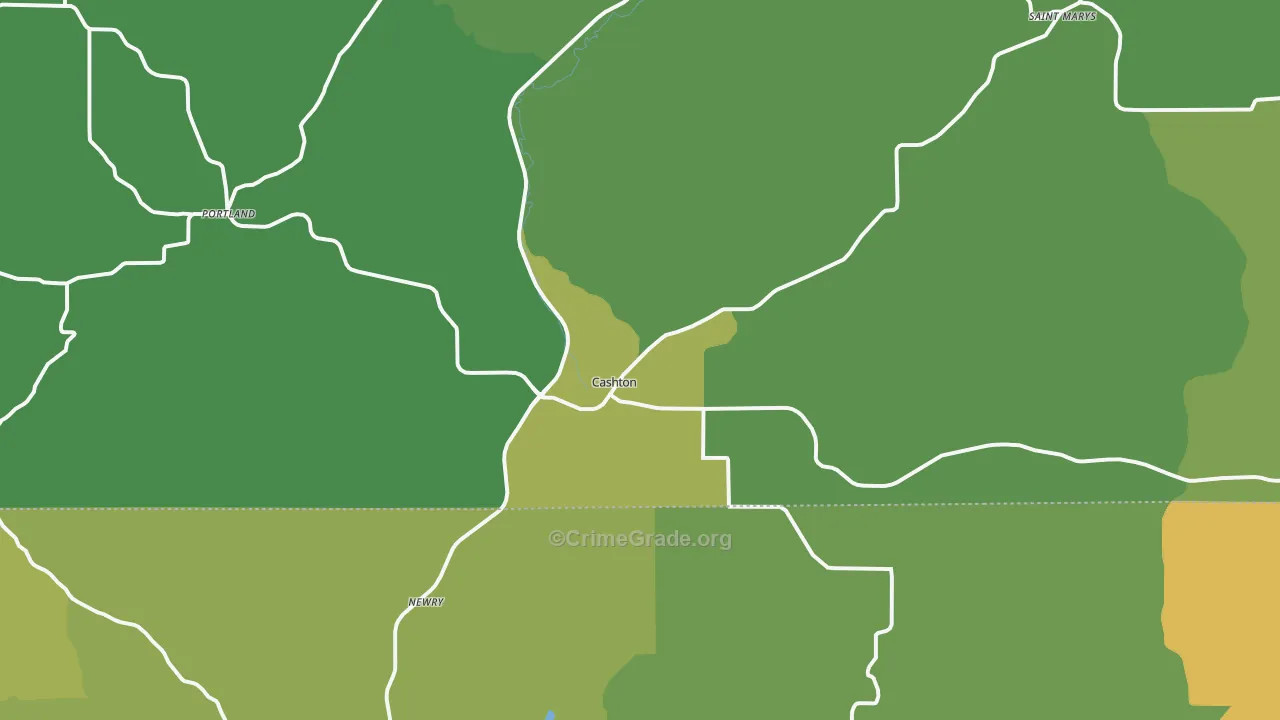 54619, WI Map of Drug-Related Crime Rates