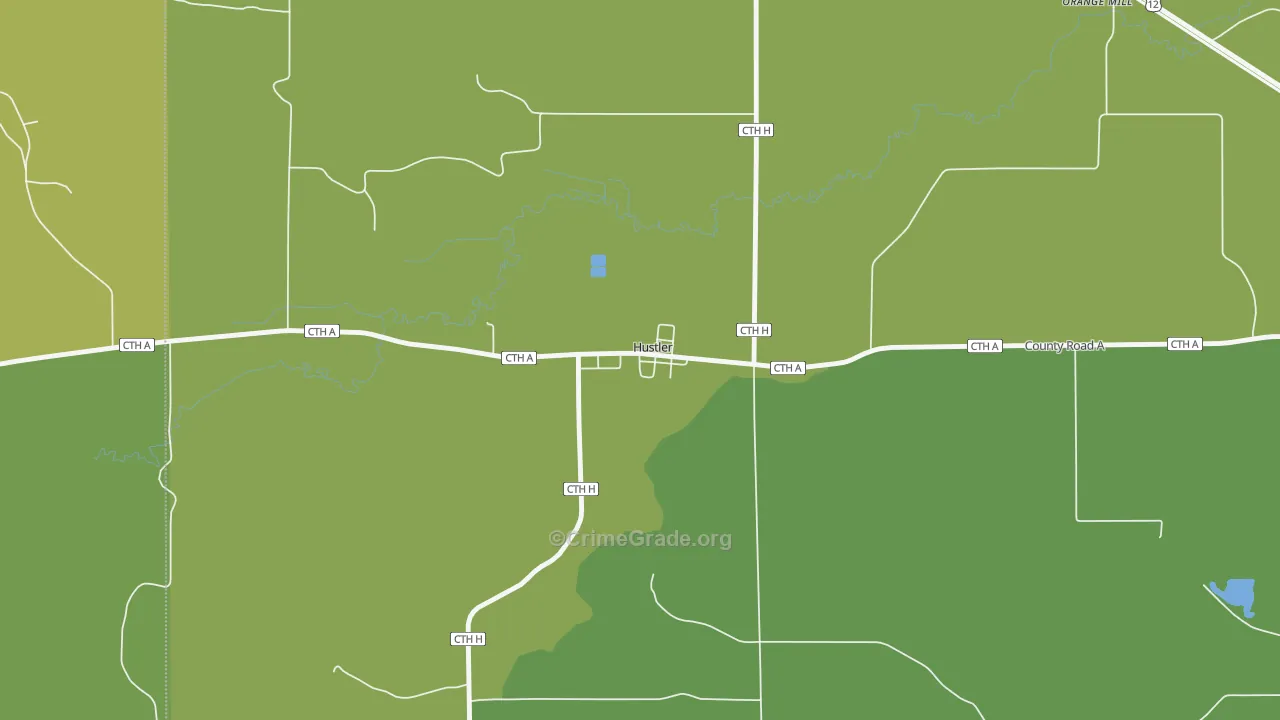 54637, WI Map of Drug-Related Crime Rates