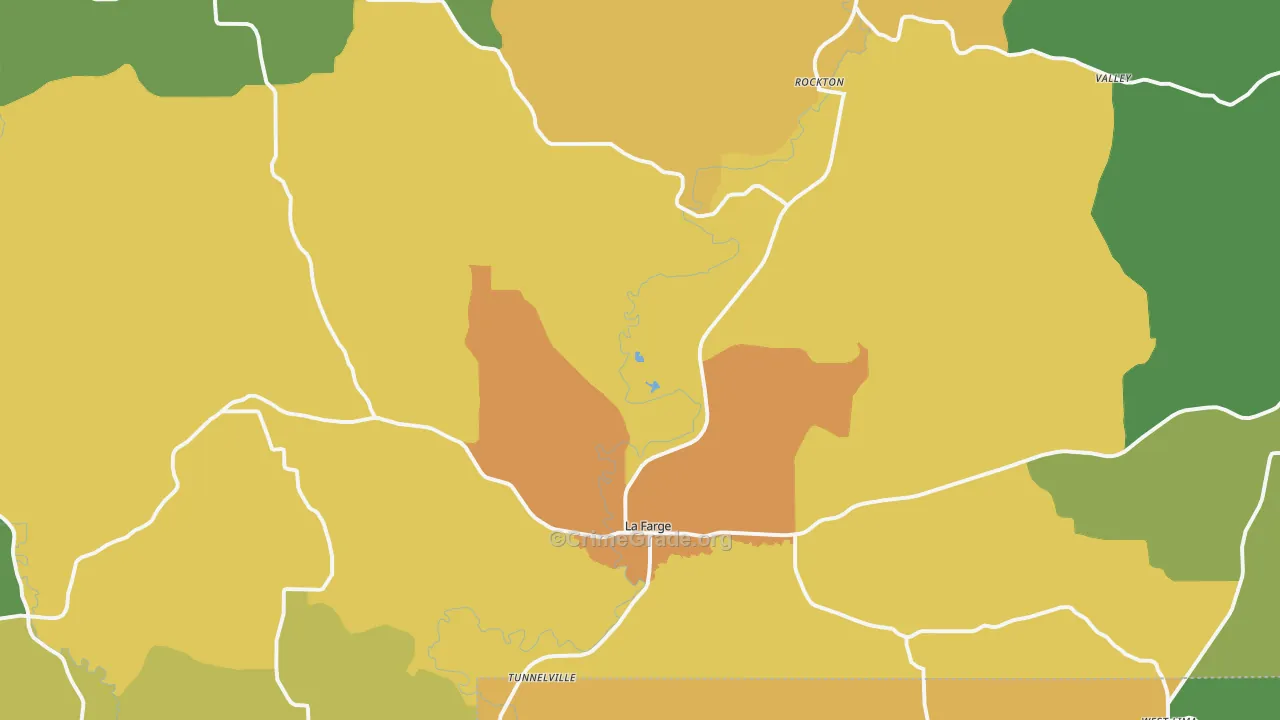 54639, WI Map of Drug-Related Crime Rates