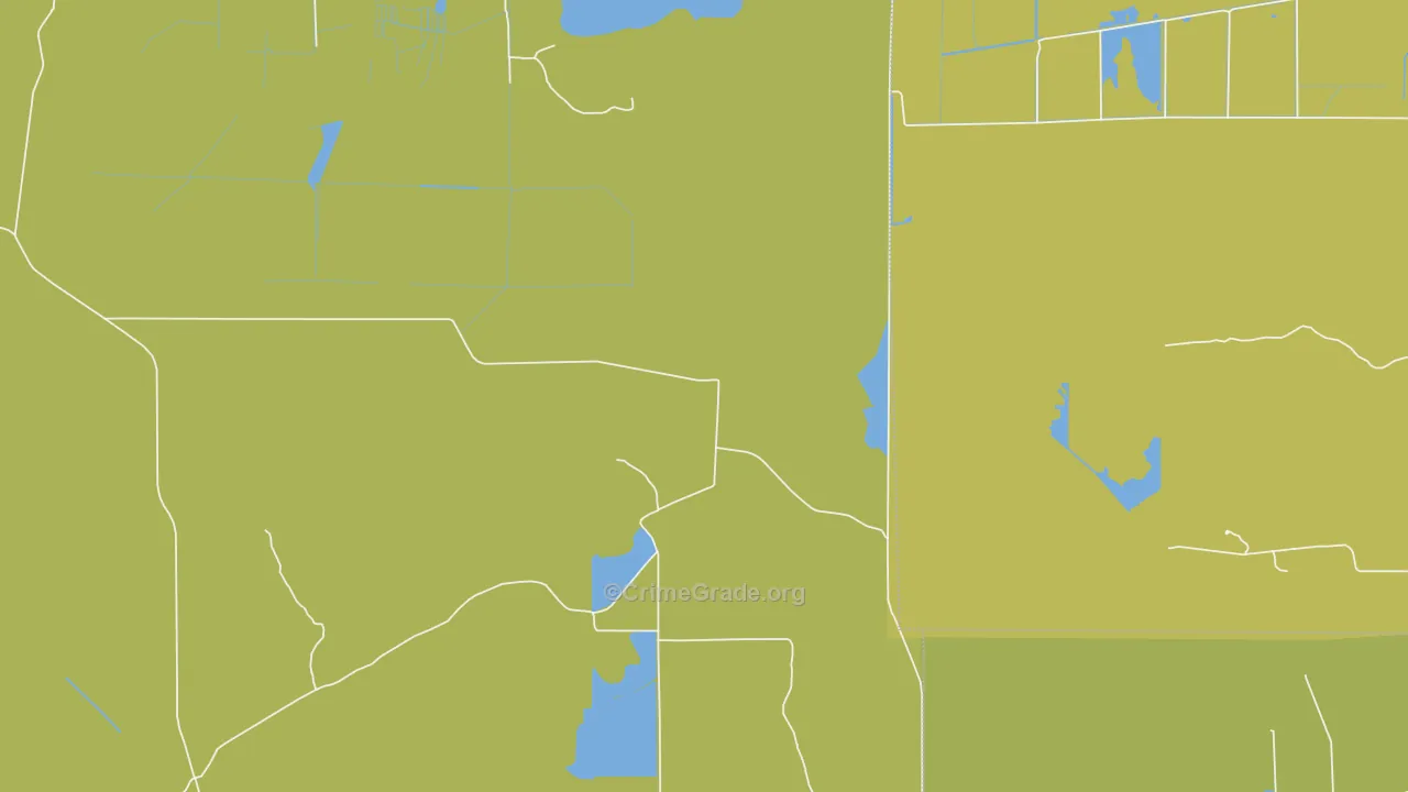 54641, WI Map of Drug-Related Crime Rates