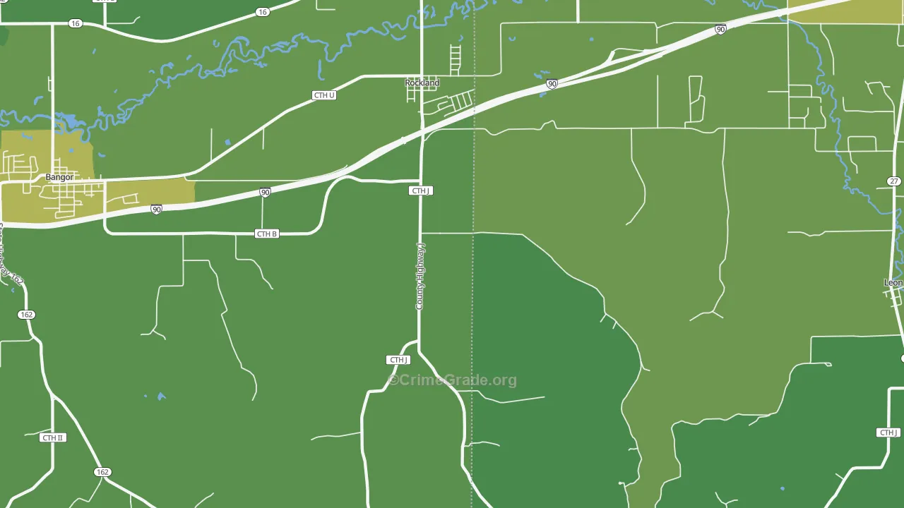 54653, WI Map of Drug-Related Crime Rates