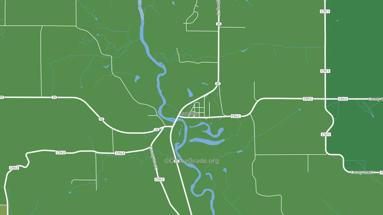 54735, WI Map of Drug-Related Crime Rates