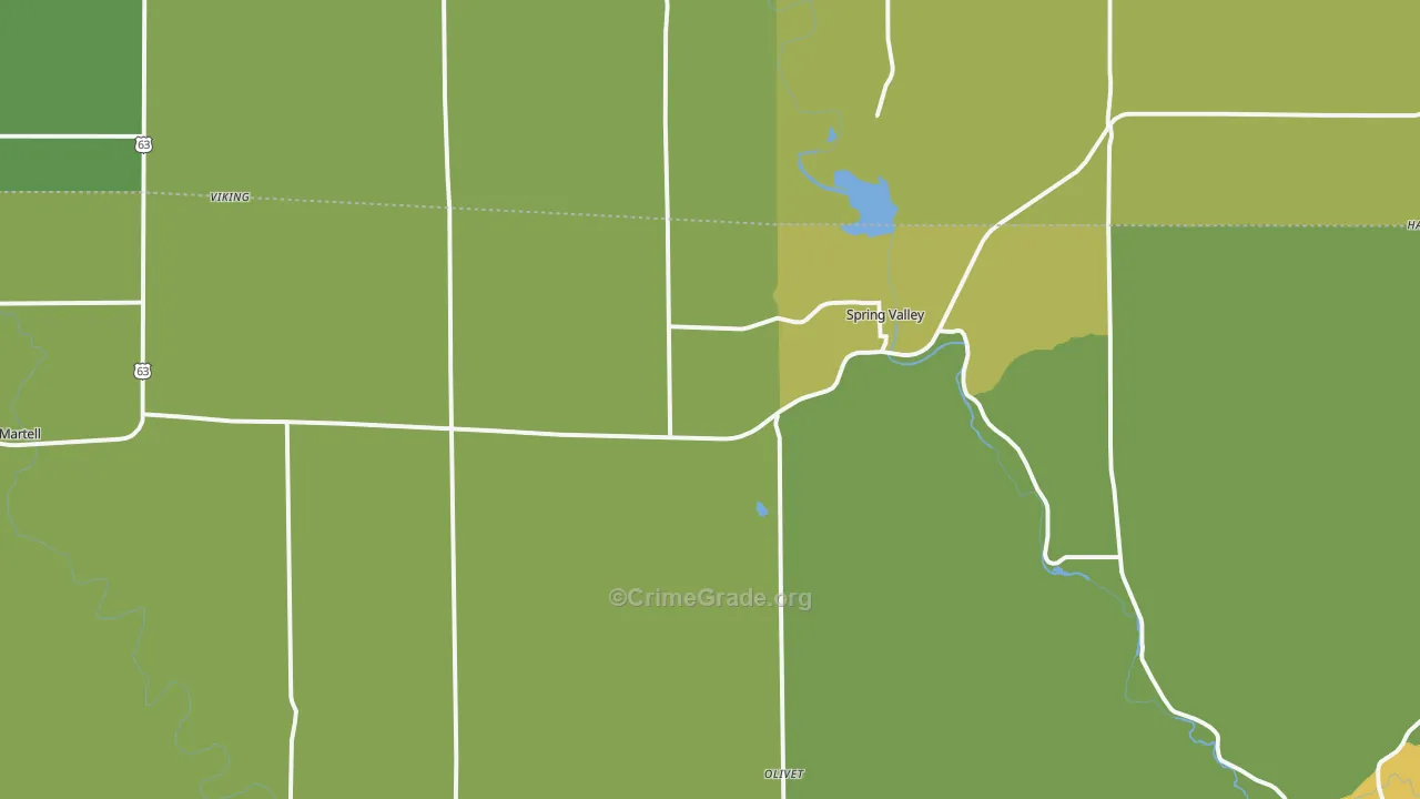 54767, WI Map of Drug-Related Crime Rates