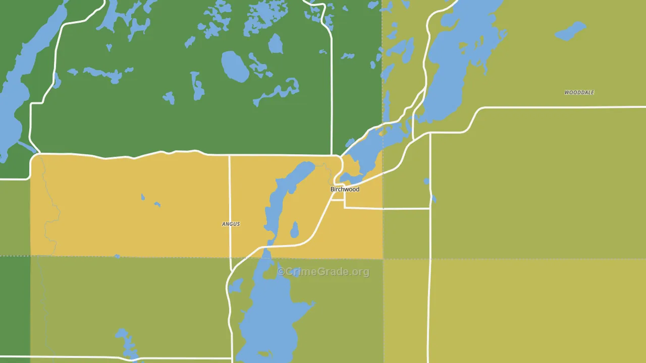 54817, WI Map of Drug-Related Crime Rates