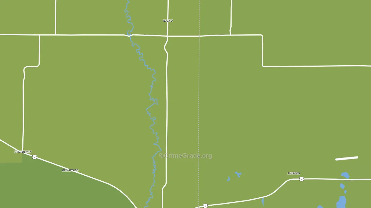 54820, WI Map of Drug-Related Crime Rates