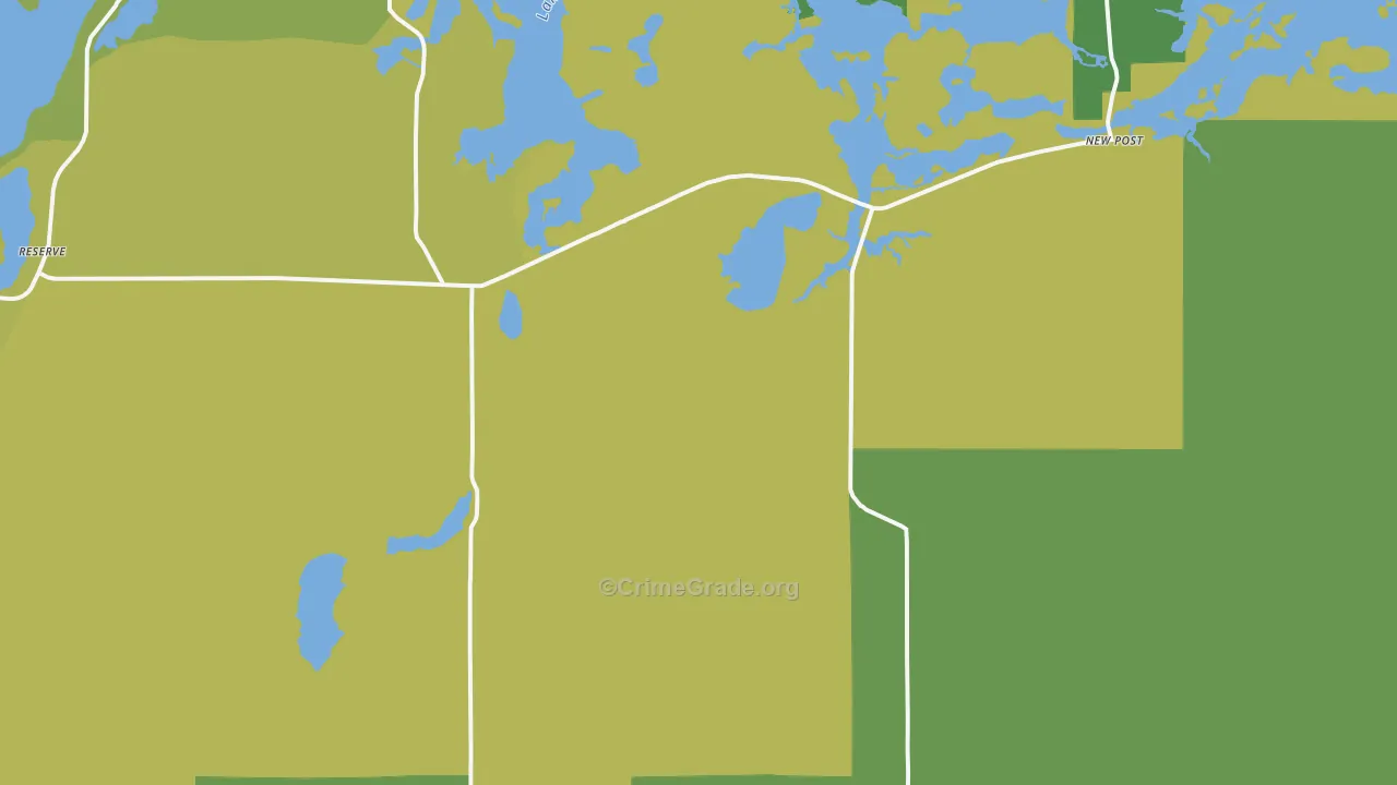 54828, WI Map of Drug-Related Crime Rates