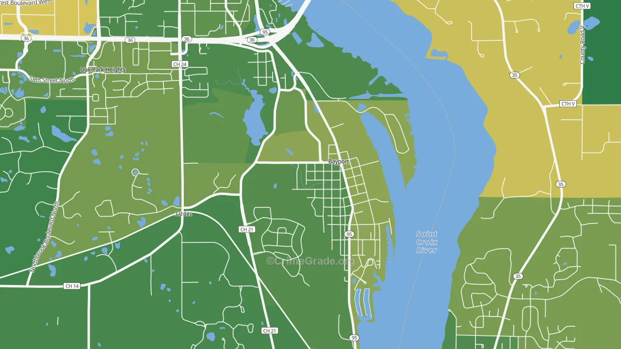 55003, MN Map of Drug-Related Crime Rates