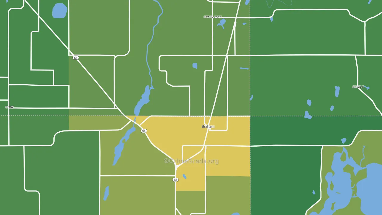 55006, MN Map of Drug-Related Crime Rates