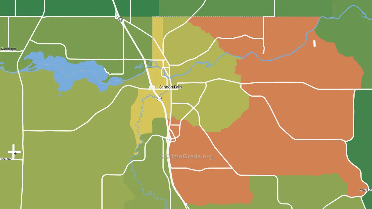 55009, MN Map of Drug-Related Crime Rates