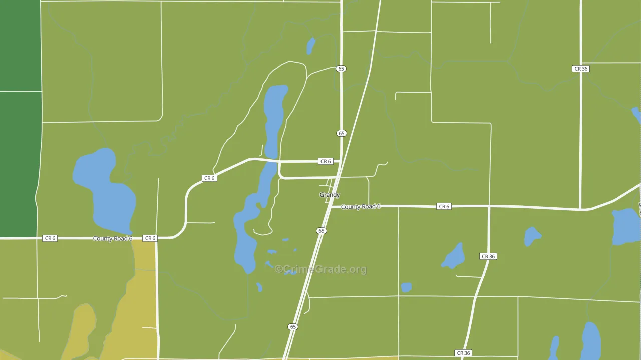 55029, MN Map of Drug-Related Crime Rates
