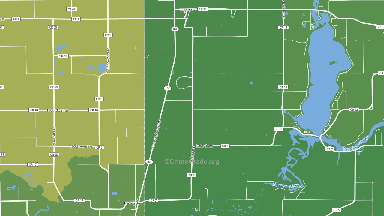 55030, MN Map of Drug-Related Crime Rates