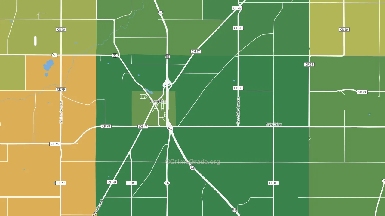55031, MN Map of Drug-Related Crime Rates
