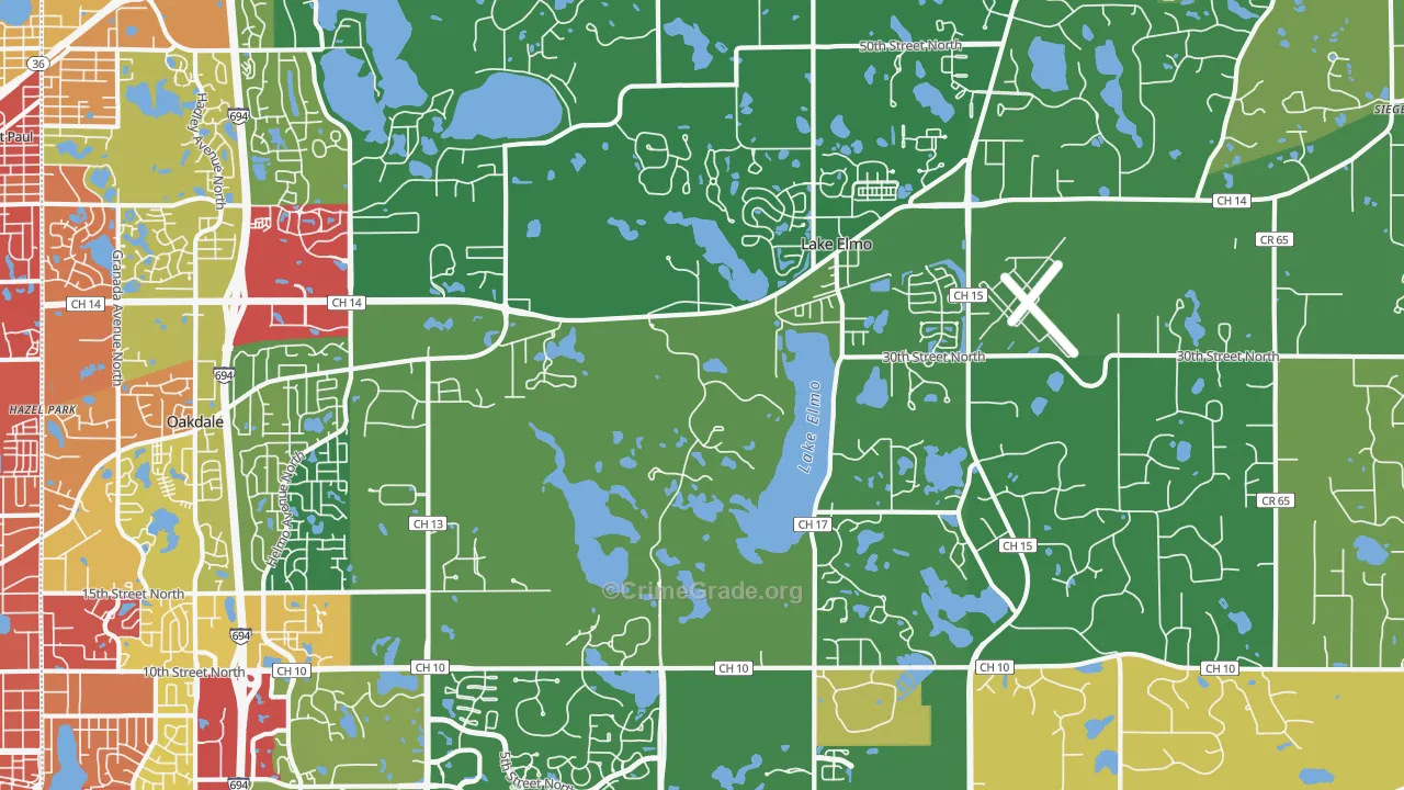55042, MN Map of Drug-Related Crime Rates