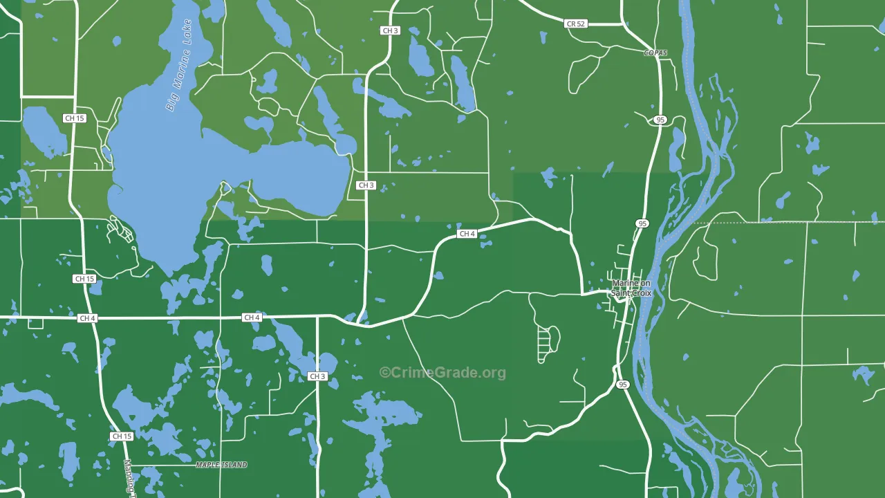 55047, MN Map of Drug-Related Crime Rates