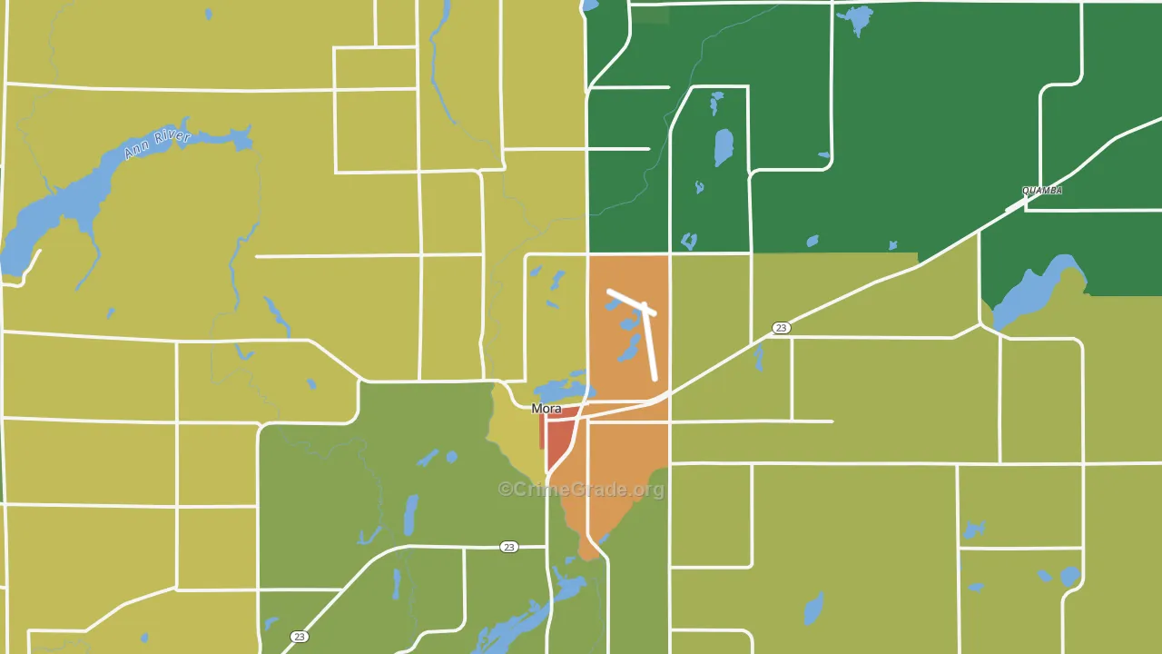55051, MN Map of Drug-Related Crime Rates