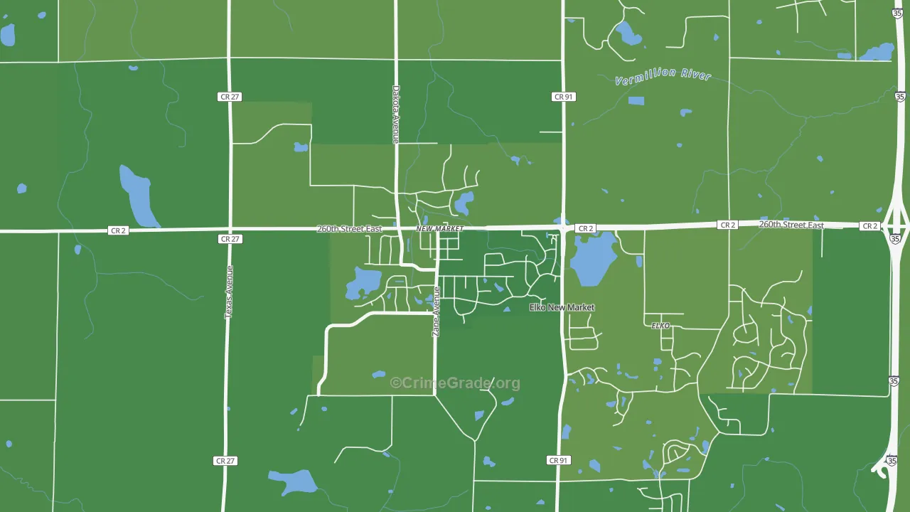 55054, MN Map of Drug-Related Crime Rates