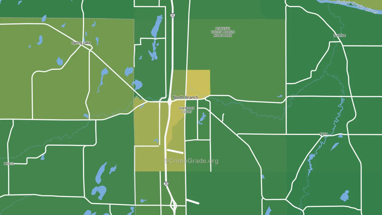 55056, MN Map of Drug-Related Crime Rates